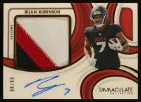 Bijan Robinson 2024 Immaculate Collection Premium Patch Autographs #9 #98/99 at PristineAuction.com