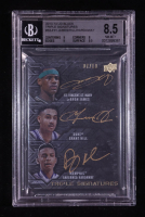 LeBron James / Grant Hill / Anfernee Hardaway 2013-14 UD Black Triple Signatures #B3JHH #07/10 (BGS 8.5 | Autograph Grade 10) at PristineAuction.com