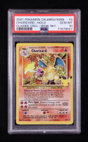 Charizard 2021 Pokemon TCG Sword & Shield Celebrations #4 STAMP [25th Anniversary] TEXTURED CONFETTI HOLO  / Classic Collection (PSA 10) at PristineAuction.com