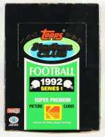 1992 Topps Stadium Club Series 1 Football Box With (36) Packs at PristineAuction.com