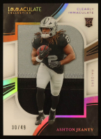 Ashton Jeanty 2025 Immaculate Collection Clearly Immaculate Rookie Jerseys Prime #2 #30/49 RC at PristineAuction.com