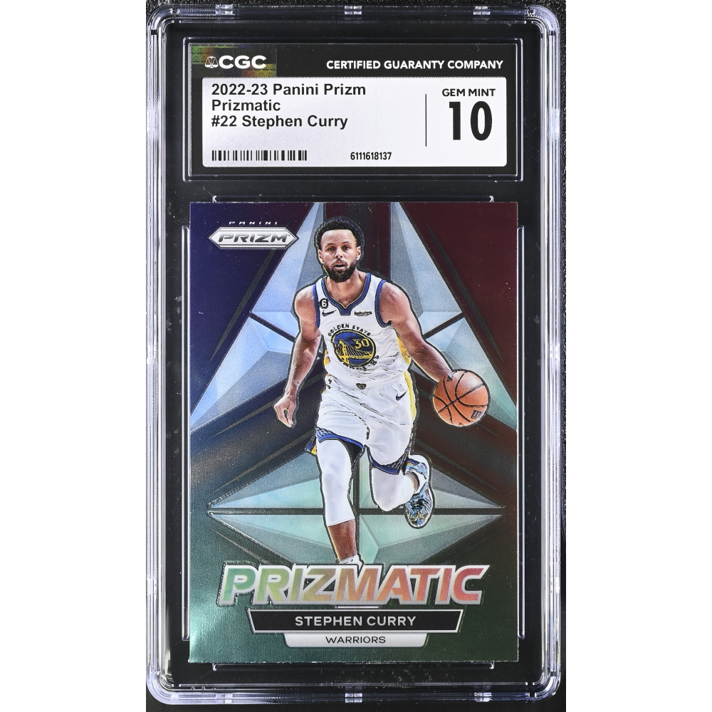 Stephen Curry 2022-23 Panini Prizm Prizmatic #22 (CGC 10) at PristineAuction.com