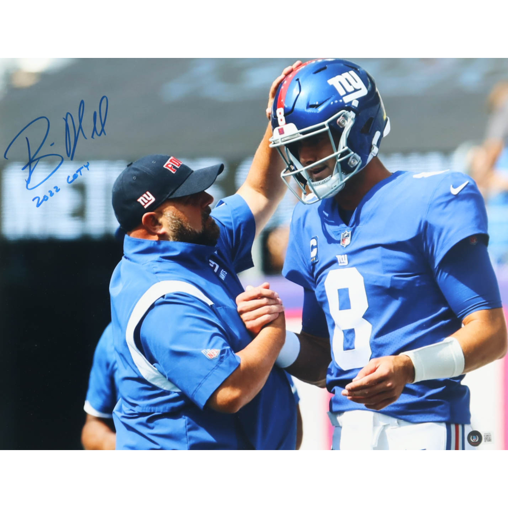 Brian Daboll Signed Giants 16x20 Photo Inscribed "2022 COTY" (Beckett) at PristineAuction.com