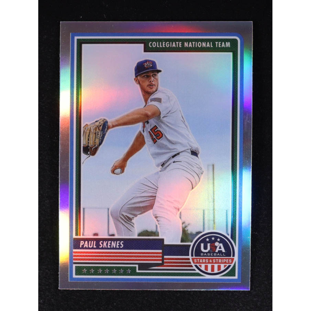 Paul Skenes 2023 USA Baseball Stars and Stripes Silver #80 RC at PristineAuction.com