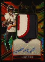 Jaylin Noel 2025 Select Jumbo Rookie Signature Swatches Prizm Tie Dye #18 #24/25 RC at PristineAuction.com