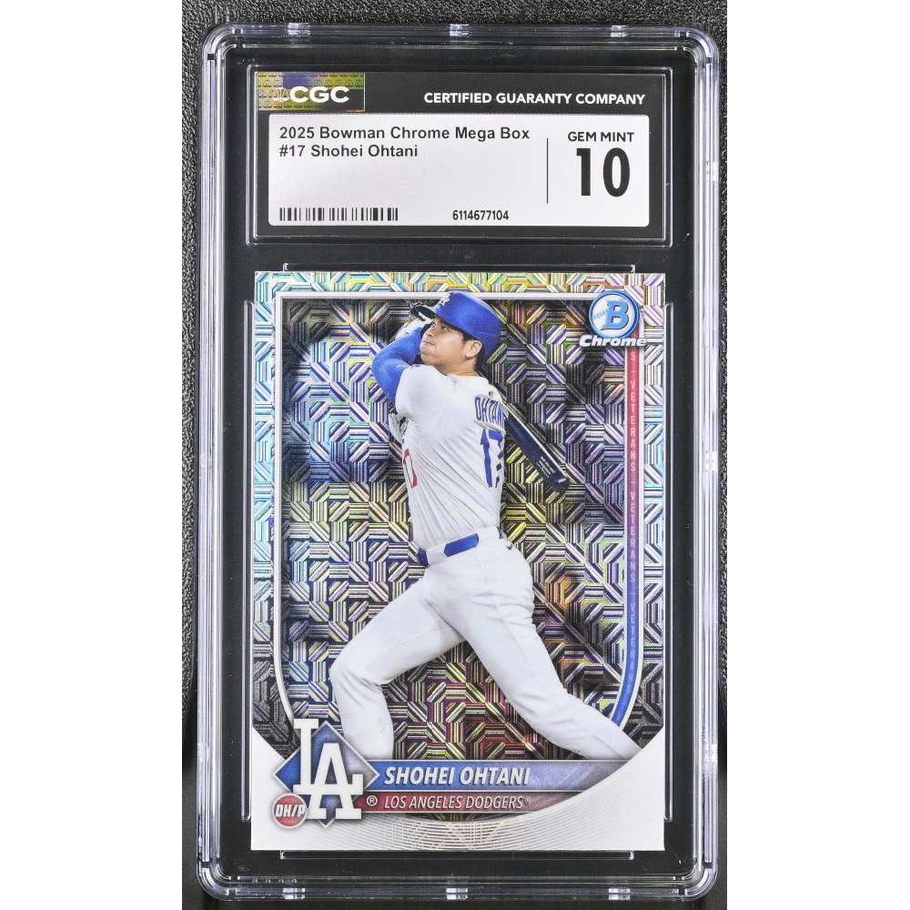 Shohei Ohtani 2025 Bowman Chrome Mega Box #17 (CGC 10) at PristineAuction.com