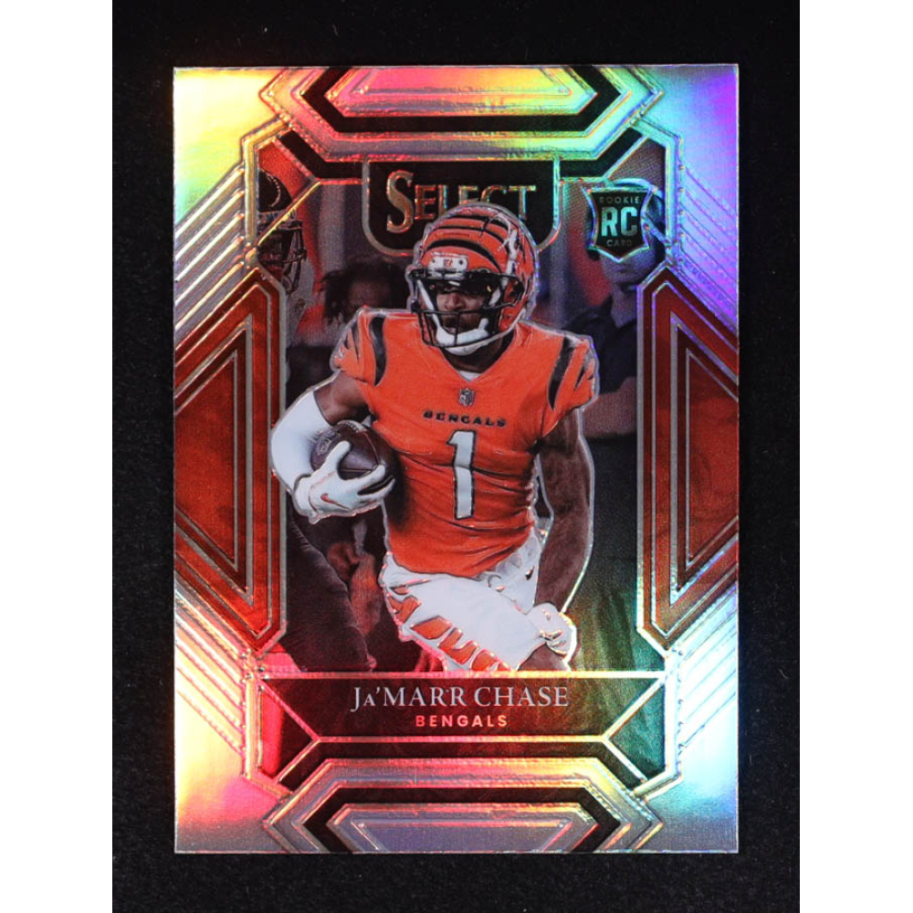 Ja'Marr Chase 2021 Select Prizm Silver #247 RC at PristineAuction.com