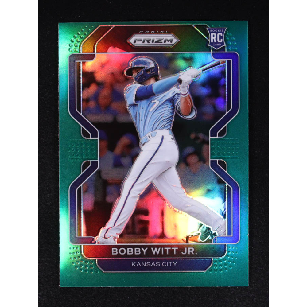 Bobby Witt Jr. 2022 Panini Prizm Prizms Green #33 RC at PristineAuction.com
