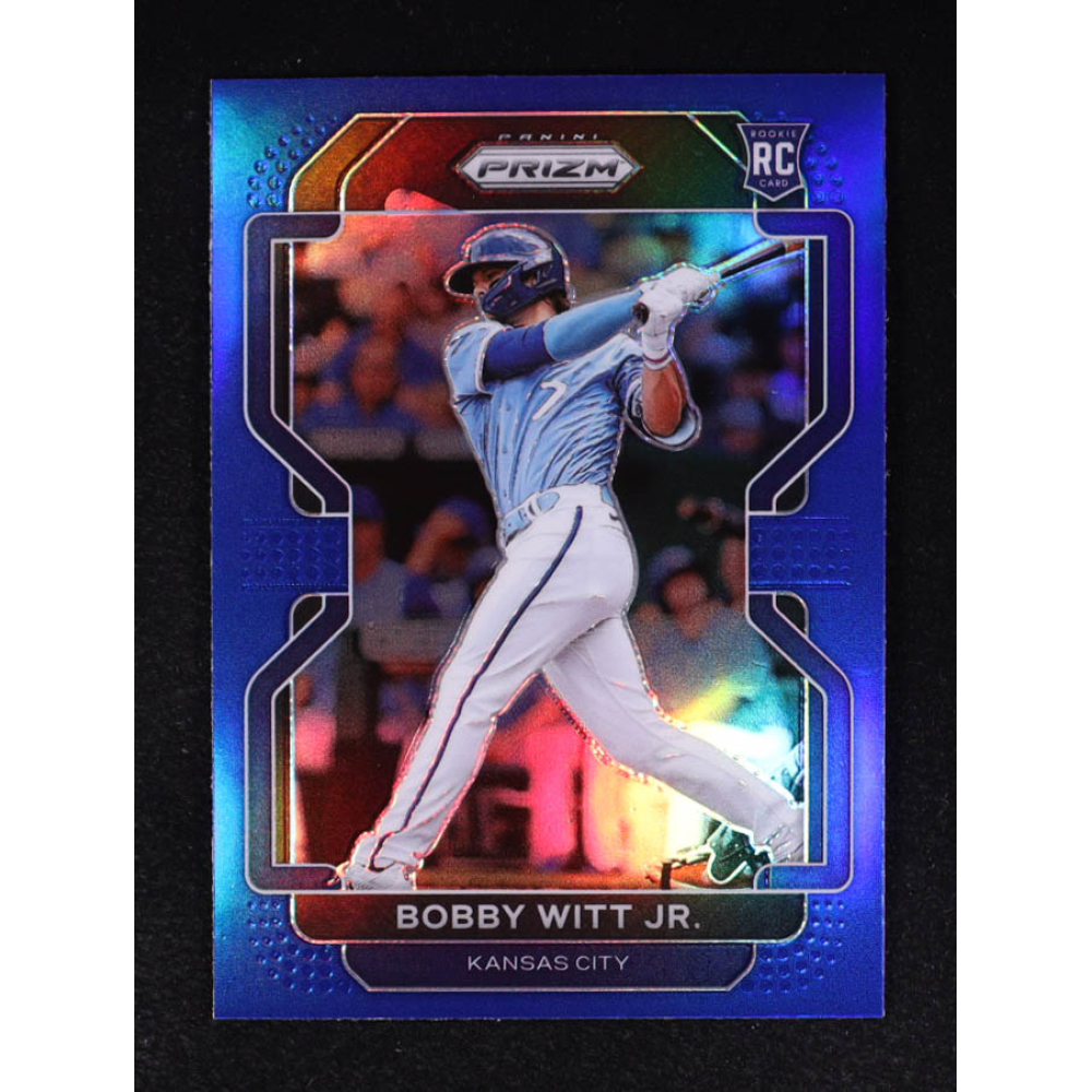 Bobby Witt Jr. 2022 Panini Prizm Prizms Blue #33 RC at PristineAuction.com