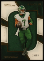 Justin Fields 2025 Immaculate Collection Clearly Immaculate Jerseys #4 #20/99 at PristineAuction.com