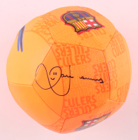 Dani Alves Signed FC Barcelona Logo Soccer Ball (Beckett) at PristineAuction.com