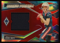 Drake Maye 2024 Panini Phoenix Rookie Phenom Jerseys Red #12 #69/99 RC at PristineAuction.com