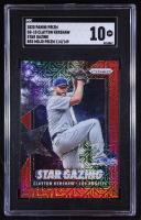 Clayton Kershaw 2020 Panini Prizm Star Gazing Prizms Red Mojo #SG10 #114/149 (SGC 10) at PristineAuction.com