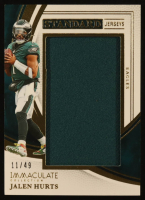 Jalen Hurts 2025 Immaculate Collection Immaculate Standard Jerseys #19 #11/49 at PristineAuction.com