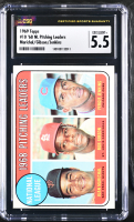 Juan Marichal / Bob Gibson / Fergie Jenkins 1969 Topps #10 NL Pitching Leaders (CSG 5.5) at PristineAuction.com