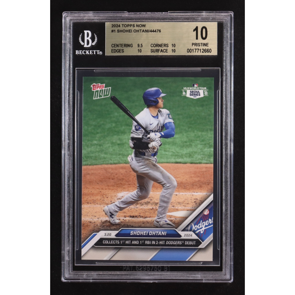 Shohei Ohtani 2024 Topps Now #1 (BGS 10) at PristineAuction.com