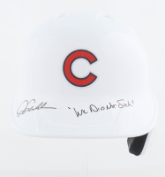 Joe Maddon Signed Cubs Full-Size White Alternate Batting Helmet Inscribed "We Did Not Suck" (Schwartz) at PristineAuction.com