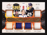 2019 Leaf ITG Used Fantasy Six On Six Memorabilia #FG-09 #4/25 Billy Smith / Brett Hull / Pat Lafontaine / Igor Larionov / Marcel Dionne / Brad Park / Mario Lemieux / Alexander Ovechkin / Dave Keon / Chris Pronger / Marc-Andre Fleury / Larry Murphy at PristineAuction.com