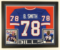 Bruce Smith Signed Custom Framed Jersey Display (Beckett) at PristineAuction.com