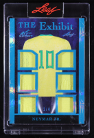 Neymar Jr. 2023 Leaf Art of Sport The Exhibit Memorabilia Platinum Spectrum Holofoil #TE30 #2/4 at PristineAuction.com