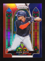 Juan Soto 2021 Panini Prizm Stained Glass Prizms Red White and Blue #3 at PristineAuction.com