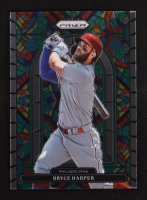 Bryce Harper 2022 Panini Prizm Stained Glass #4 at PristineAuction.com