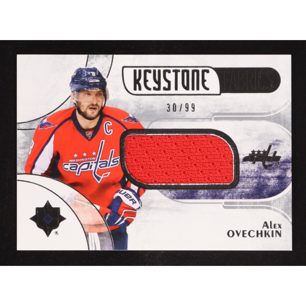 Alex Ovechkin 2016-17 Upper Deck Keystone Fabrics #KF-AO #30/99 at PristineAuction.com