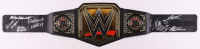 WWE Hall of Famers Replica World Championship Belt Signed By (8) with Ricky Steamboat, Brutus Beefcake, Greg Valentine, KoKo B. Ware (JSA) at PristineAuction.com
