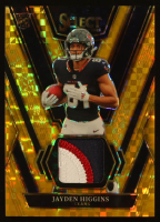 Jayden Higgins 2025 Select Rookie Swatches Prizm Gold #9 #09/10 RC at PristineAuction.com