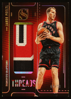 Jakob Poeltl 2024-25 Panini Silhouette Threads Holo Gold #47 #01/10 at PristineAuction.com