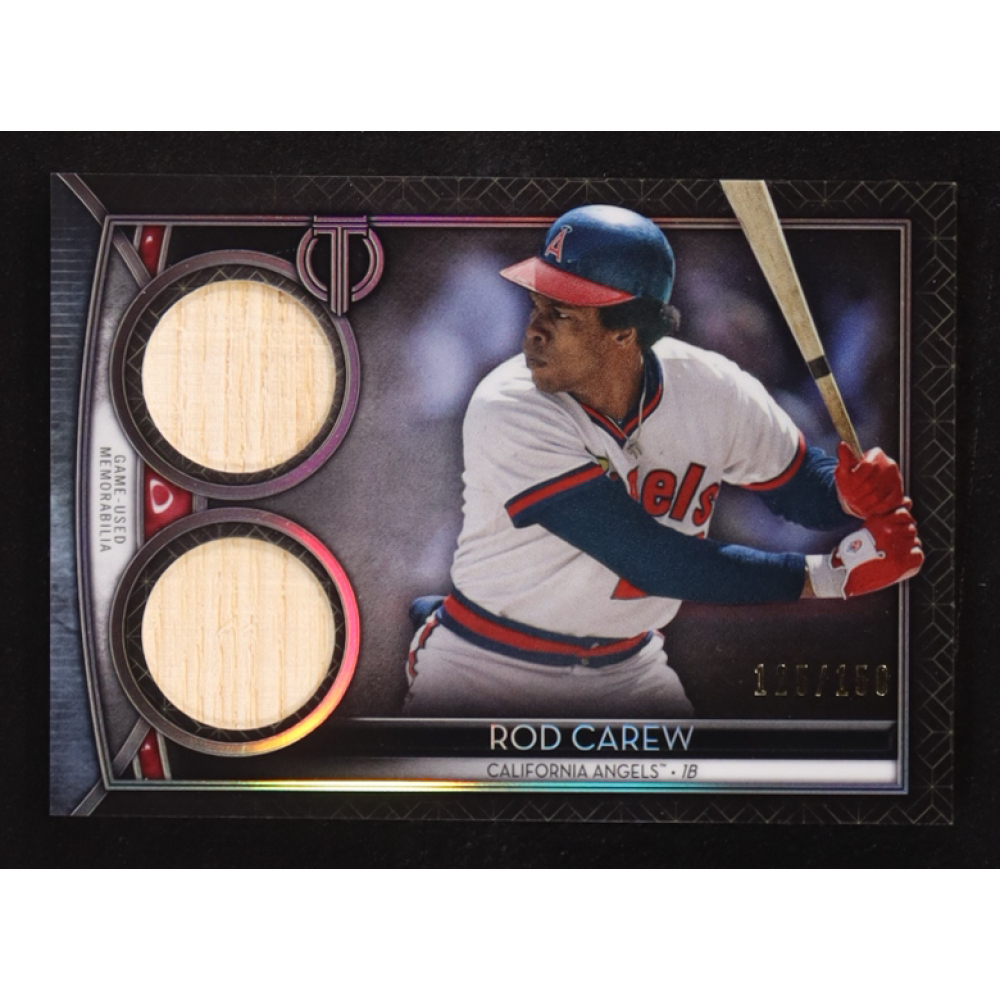 Rod Carew 2020 Topps Tribute Dual Relic Memorabilia #SDR-RC #125/150 at PristineAuction.com