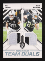 Maxx Crosby / Brock Bowers 2025 Rookies and Stars Team Dual Jerseys Prime #12 #38/49 at PristineAuction.com
