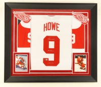 Gordie Howe Signed Custom Framed Jersey Display Inscribed "Mr. Hockey" & "HOF 1972" (Beckett) at PristineAuction.com