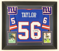 Lawrence Taylor Signed Custom Framed Jersey Display (Beckett) at PristineAuction.com