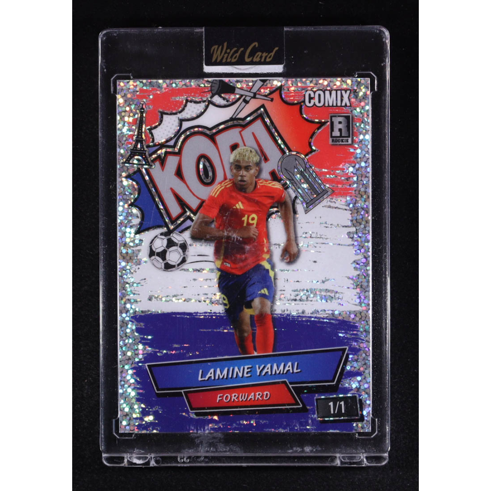 Lamine Yamal 2025 Wild Card Black Label Kopa Sparkles #ACBLKLY01 #1/1 RC at PristineAuction.com