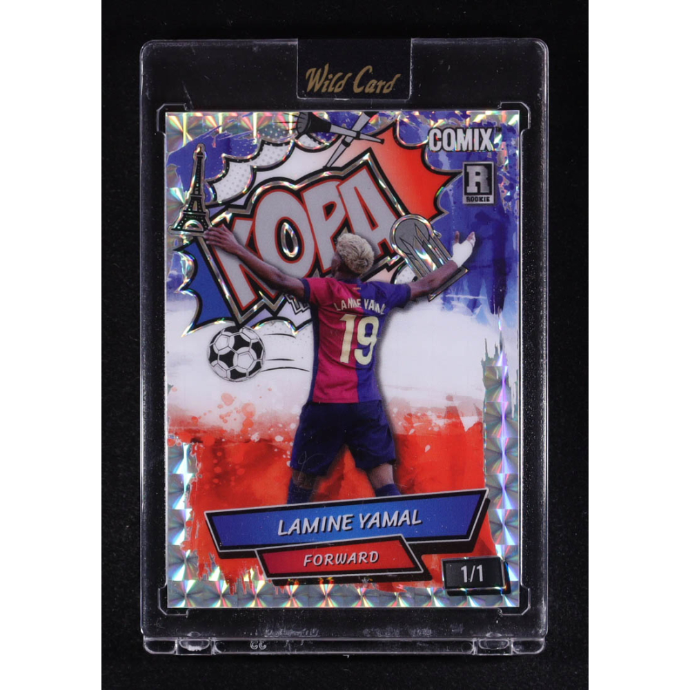 Lamine Yamal 2025 Wild Card Black Label Kopa Mosaic #ACBLKLY05 #1/1 RC at PristineAuction.com