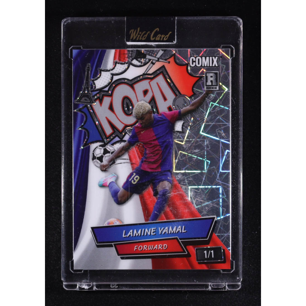 Lamine Yamal 2025 Wild Card Black Label Kopa Lazer #ACBLKLY03 #1/1 RC at PristineAuction.com
