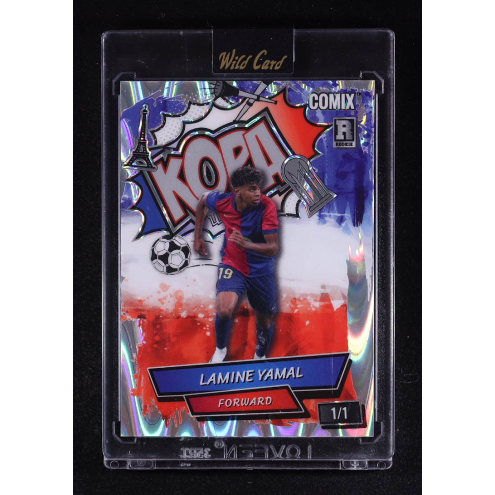 Lamine Yamal 2025 Wild Card Black Label Kopa Raywave #ACBLKLY11 #1/1 RC at PristineAuction.com