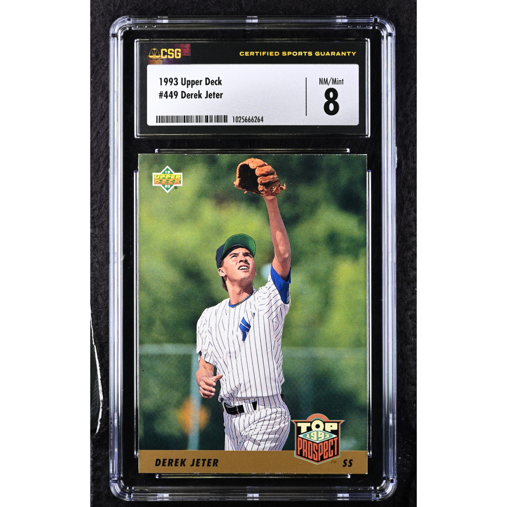 Derek Jeter 1993 Upper Deck #449 RC (CGC 8) at PristineAuction.com