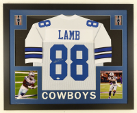 Ceedee Lamb Signed Custom Framed Jersey Display (JSA) at PristineAuction.com