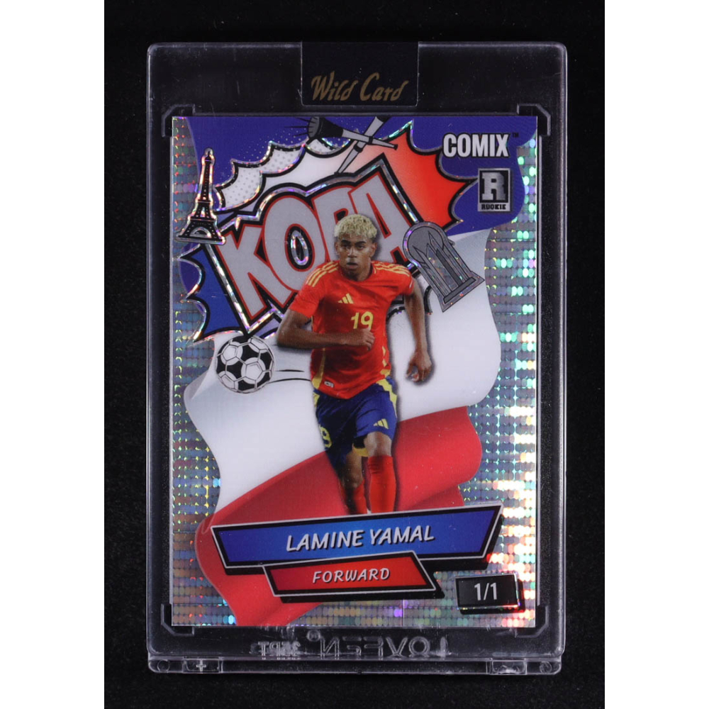 Lamine Yamal 2025 Wild Card Black Label Kopa Pulsar #ACBLKLY01 #1/1 RC at PristineAuction.com