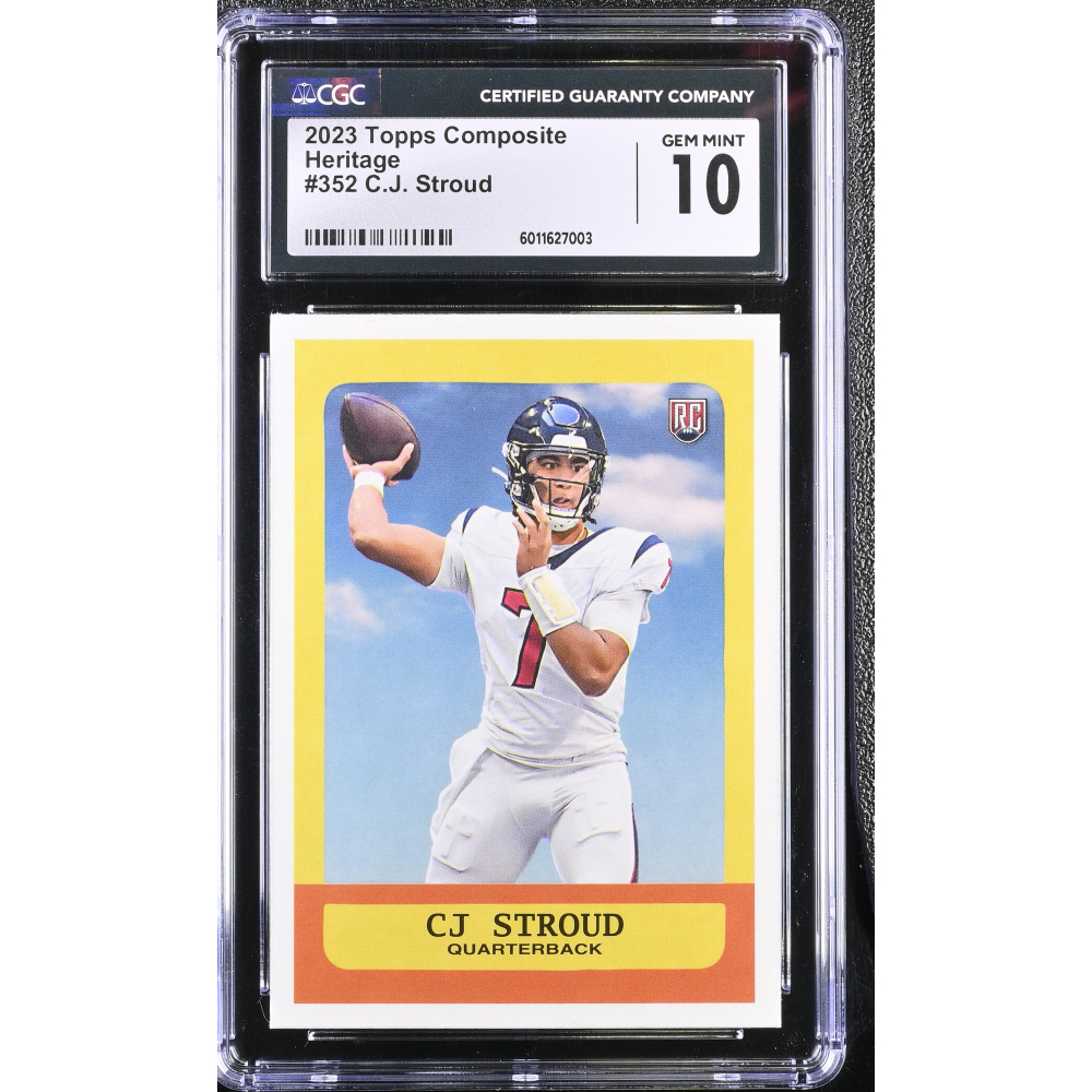 CJ Stroud 2023 Topps Composite Heritage #352 RC (CGC 10) at PristineAuction.com