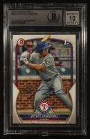 Wyatt Langford Signed 2023 Bowman Draft #BD106 RC (BGS | Auto 10) at PristineAuction.com