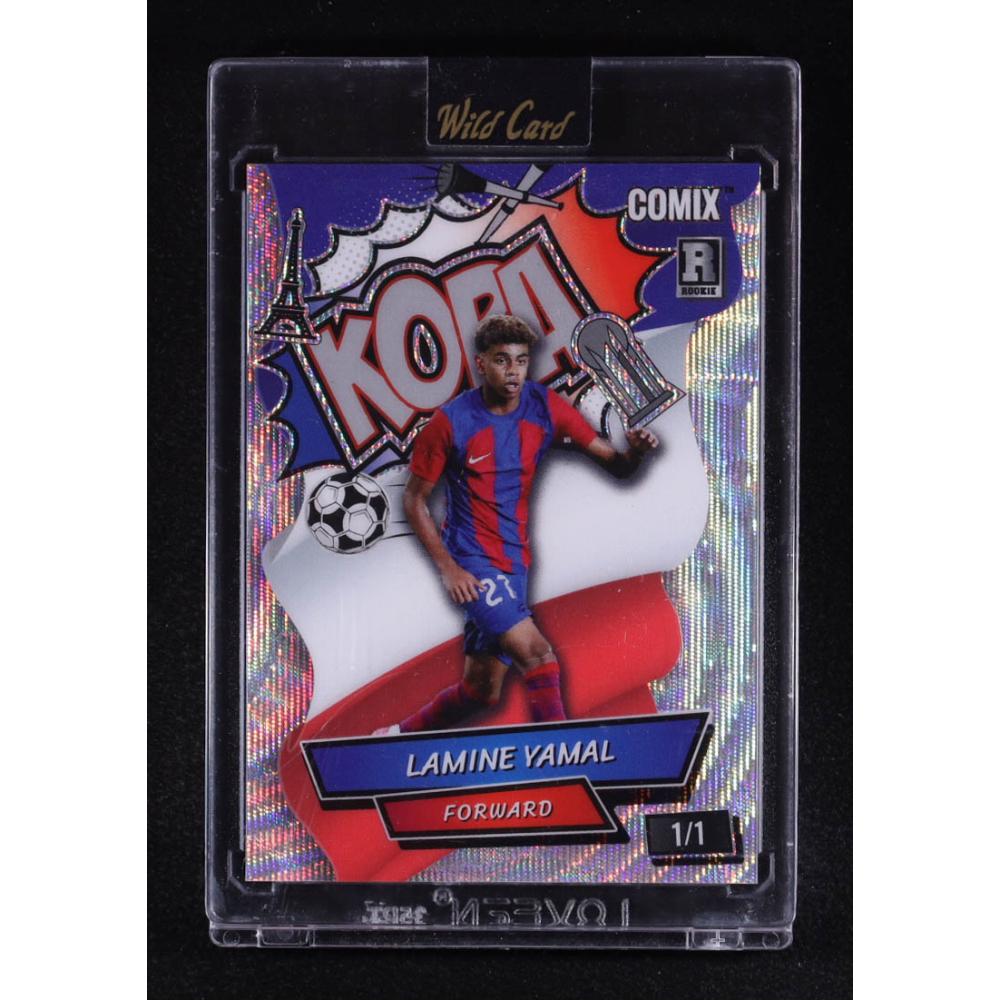 Lamine Yamal 2025 Wild Card Black Label Kopa Wave #ACBLKLY12 #1/1 RC at PristineAuction.com