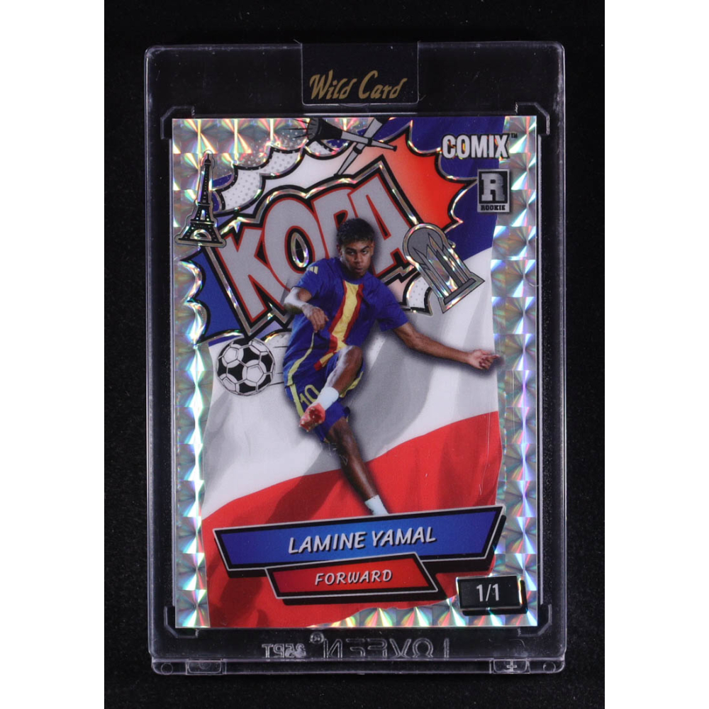 Lamine Yamal 2025 Wild Card Black Label Kopa Mosaic #ACBLKLY13 #1/1 RC at PristineAuction.com