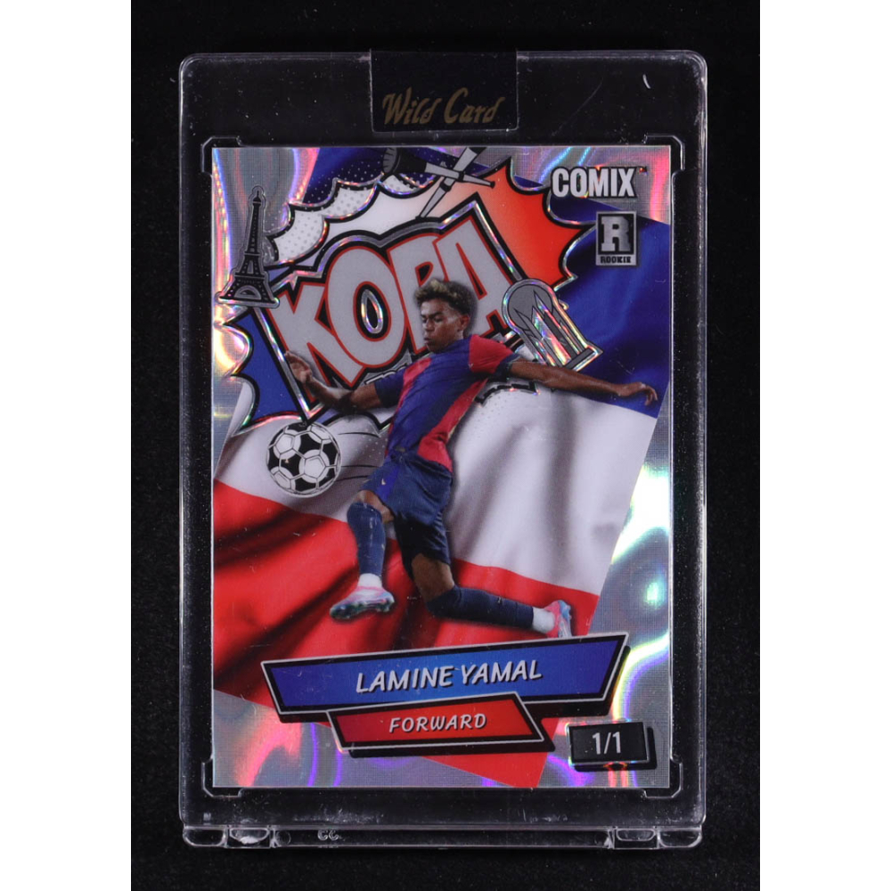 Lamine Yamal 2025 Wild Card Black Label Kopa Lava #ACBLKLY06 #1/1 RC at PristineAuction.com