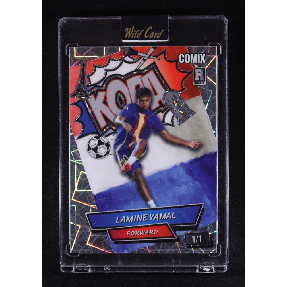 Lamine Yamal 2025 Wild Card Black Label Kopa Lazer #ACBLKLY13 #1/1 RC at PristineAuction.com