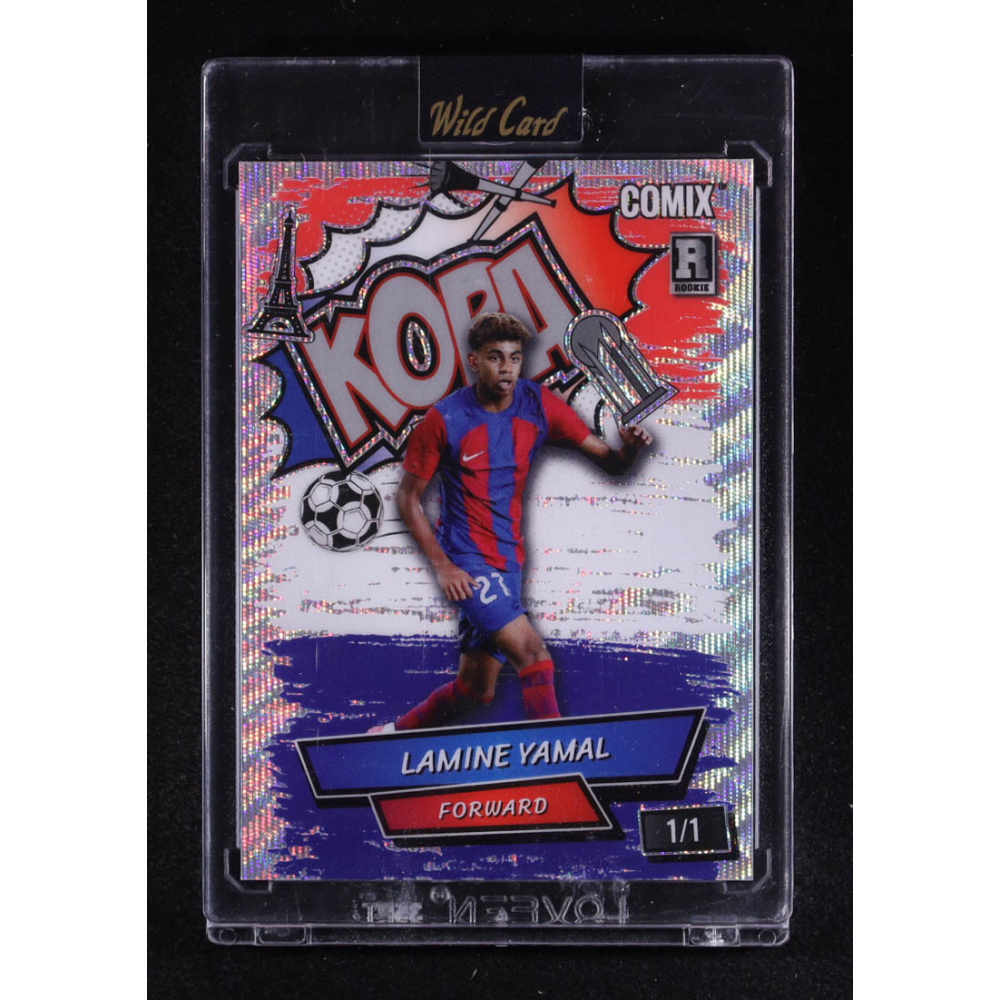 Lamine Yamal 2025 Wild Card Black Label Kopa Wave #ACBLKLY12 #1/1 RC at PristineAuction.com