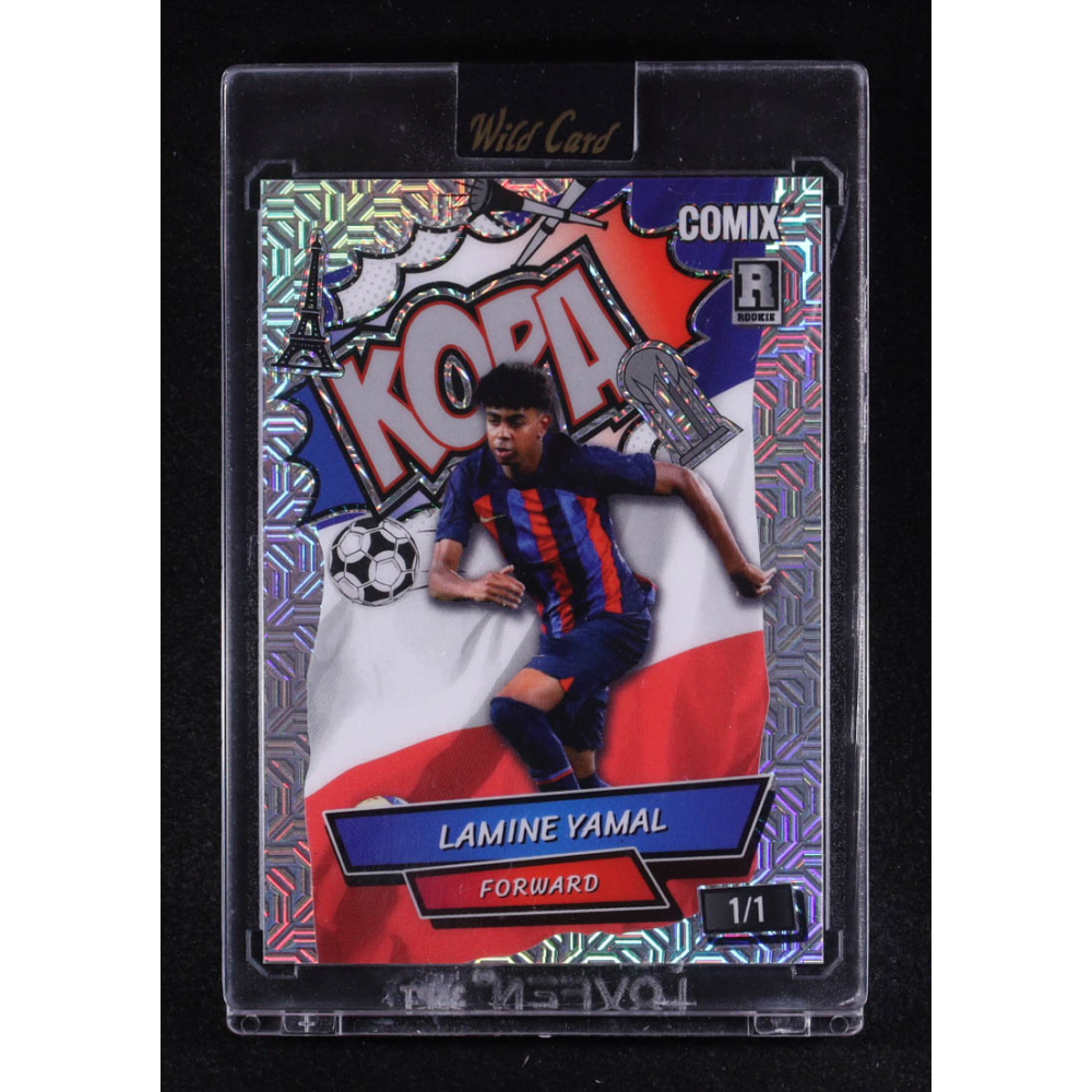 Lamine Yamal 2025 Wild Card Black Label Kopa Mojo #ACBLKLY10 #1/1 RC at PristineAuction.com