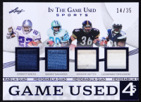Emmitt Smith / Barry Sanders / Jerome Bettis / LaDainian Tomlinson 2025 Leaf ITG Used Sports Game Used 4s Memorabilia Navy #GQ17 #14/35 at PristineAuction.com